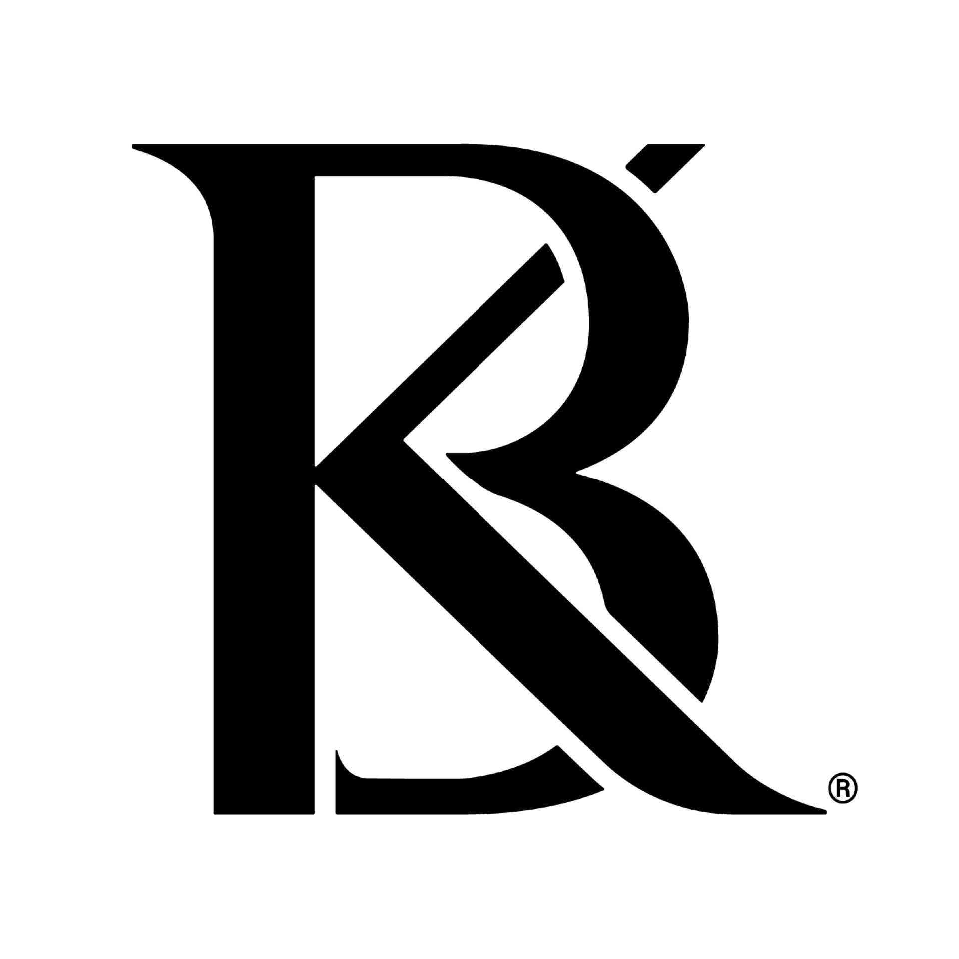 Schwarzes stilisiertes Hotel- oder Reiselogolayout mit ineinandergreifenden Buchstaben.