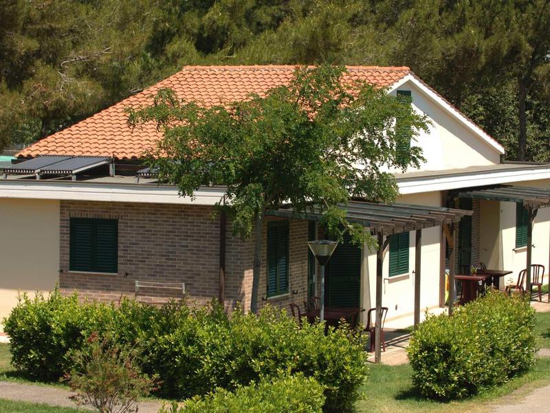 Modernes Einfamilienhaus mit rotem Ziegeldach, weißen Wänden und grünem Garten davor.