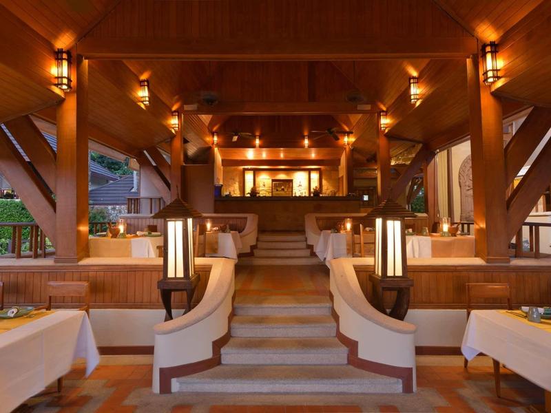 Cozy restaurant with wooden accents and warm lighting indoors