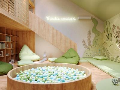 Accogliente area benessere con dettagli in legno e piscina rotonda con fiori all'interno.